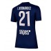 Maillot de foot Paris Saint-Germain Lucas Hernandez #21 Domicile vêtements Femmes 2025-26 Manches Courtes
